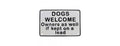 Dogs Welcome Cast Iron Wall Plaque