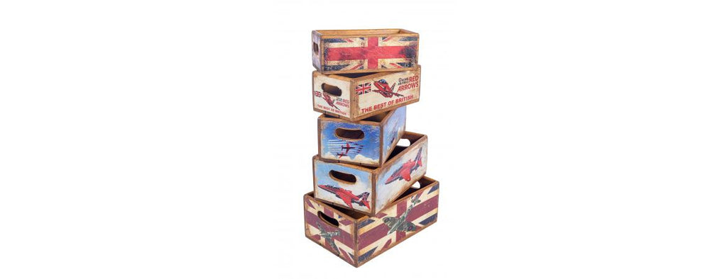 British Shellfish Nesting Set of 5 Boxes