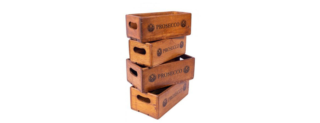 Set of 4 Rectangular Prosecco Boxes