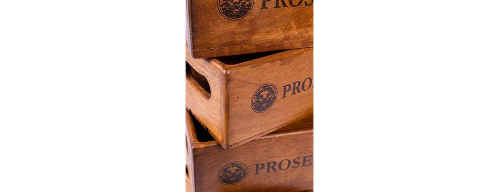 Set of 4 Rectangular Prosecco Boxes