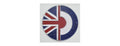 Half UK Flag & RAF Logo Wall Plaque
