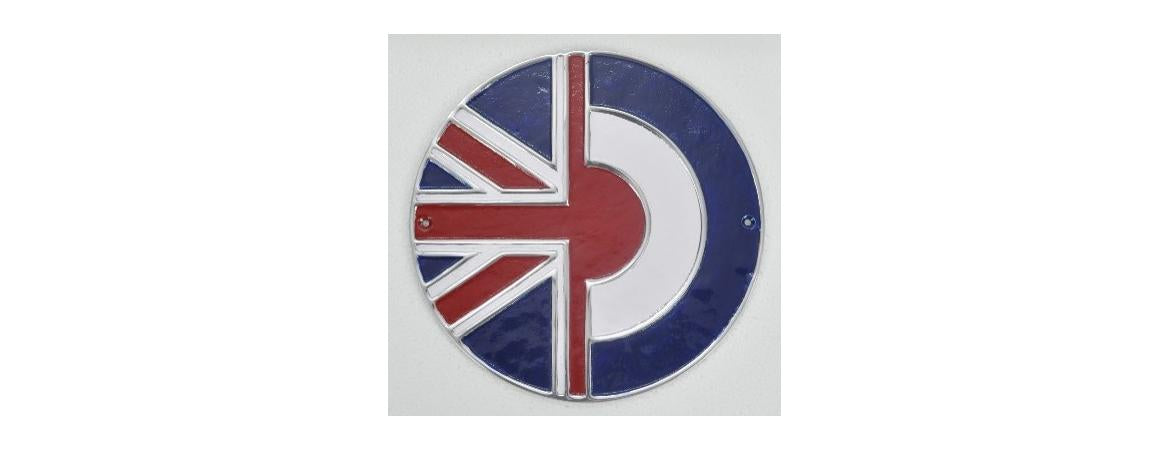 Half UK Flag & RAF Logo Wall Plaque