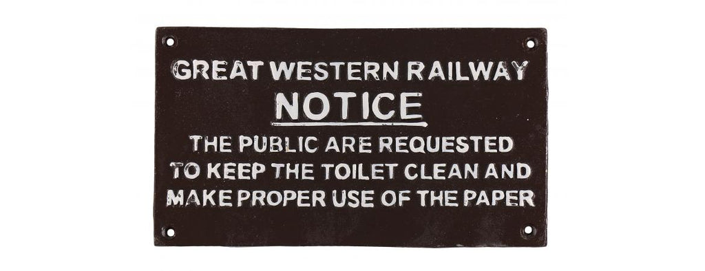 Great Western Railway Notice Sign