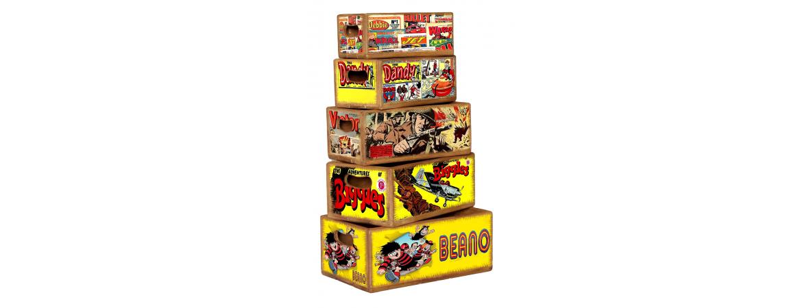 Set of 5 Shellfish Nesting Boxes - Comic