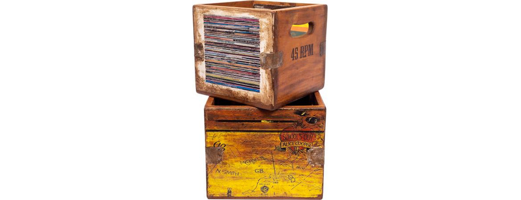 Set of 4 Record Boxes - Classic Album Artwork