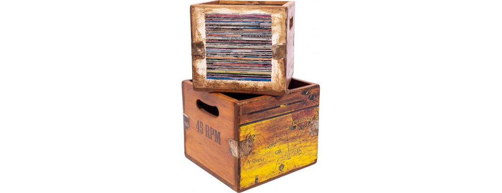 Set of 4 Record Boxes - Classic Album Artwork