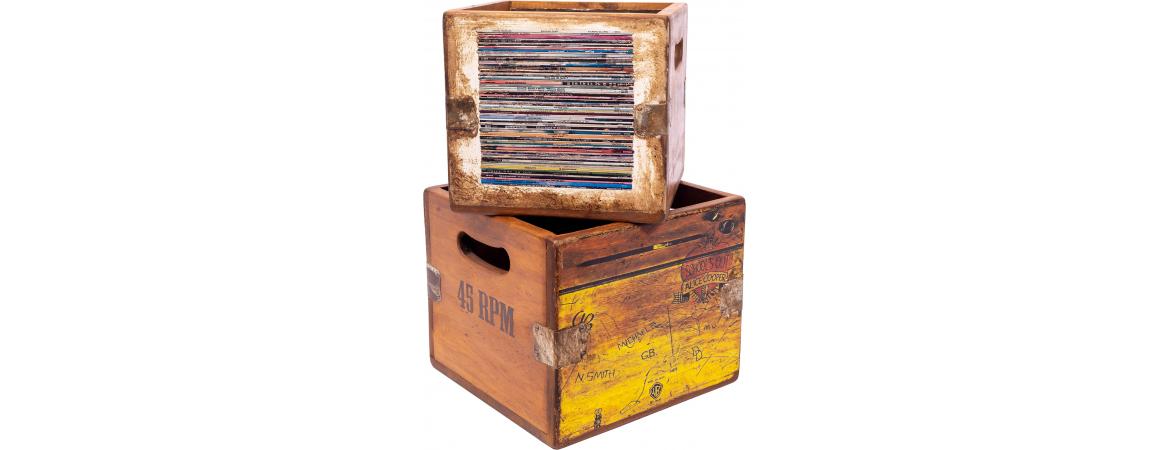 Set of 4 Record Boxes - Classic Album Artwork