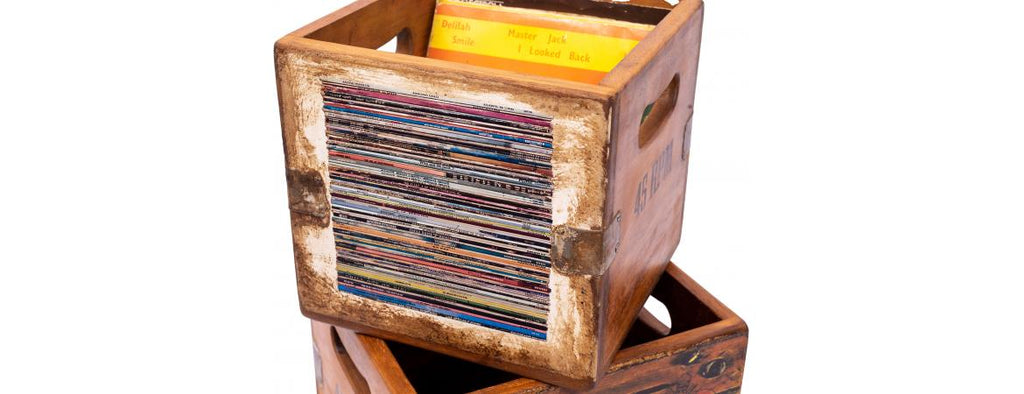 Set of 4 Record Boxes - Classic Album Artwork