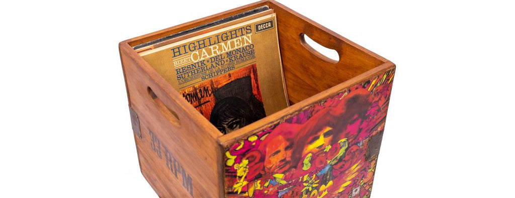 Set of 4 Record Boxes - Classic Album Artwork