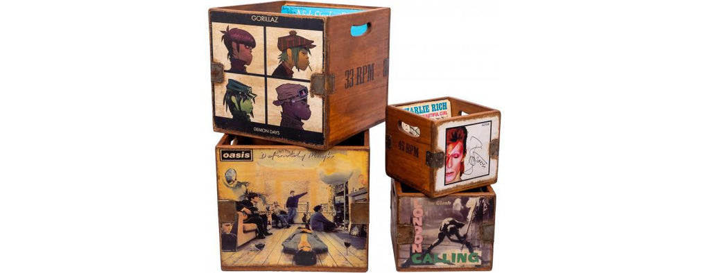 Set of 4 Record Boxes - British Album Art