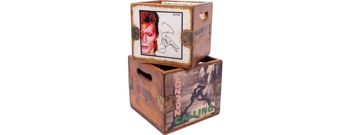 Set of 4 Record Boxes - British Album Art