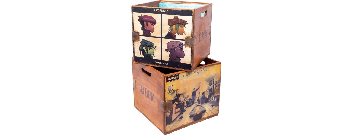 Set of 4 Record Boxes - British Album Art