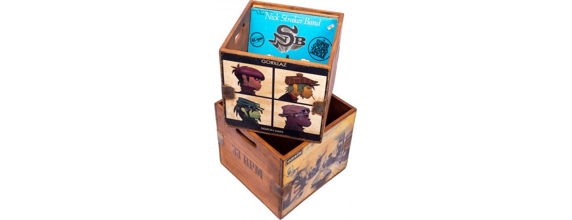 Set of 4 Record Boxes - British Album Art