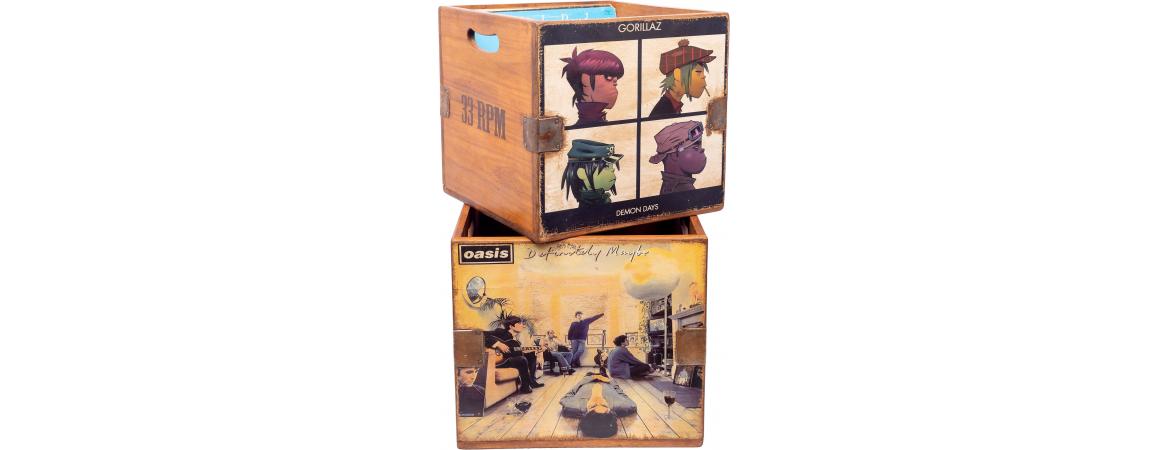 Set of 4 Record Boxes - British Album Art