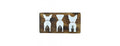 3 Dogs Wall Hook