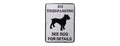 ’No Trespassing - See Dog For Details’ Wall Plaque