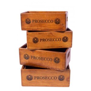 Set of 4 Rectangular Prosecco Boxes
