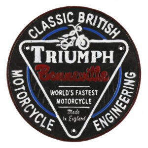 Triumph Motorcycle Wall Plaque