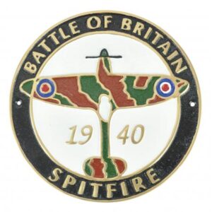 Battle of Britain Spitfire 1940 Wall Plaque