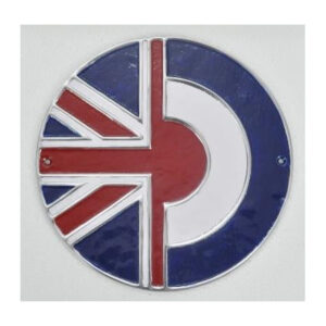 Half UK Flag & RAF Logo Wall Plaque