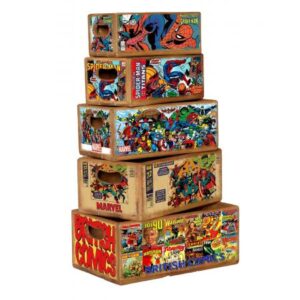Set of 5 Shellfish Nesting Boxes - Comic